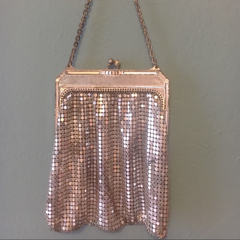Silver Mesh Antique Bag